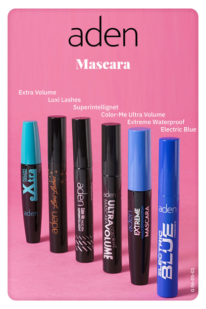 Elektrik Mavisi Spiral Fırçalı Kirpik Maskarası 9,5 ml