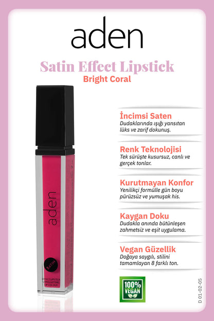 Saten Görünümlü Likit Ruj 7 ml