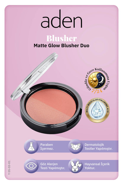 Mat & Işıltılı İkili Allık 01