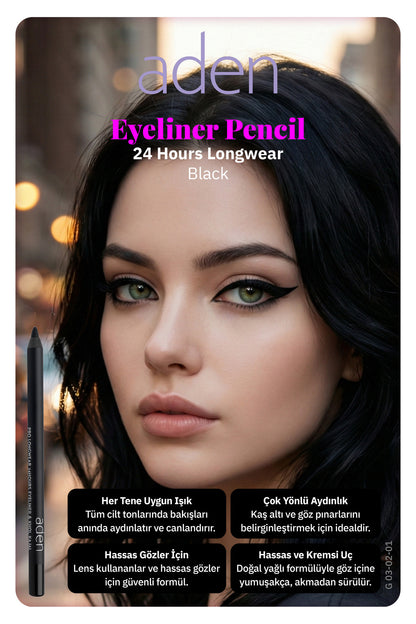 Uzun Süre Kalıcı 24H Eyeliner